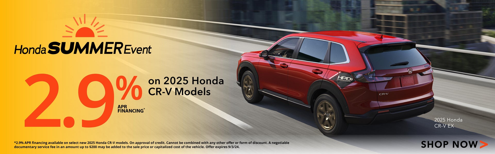 2025 Honda CR-V APR Offer