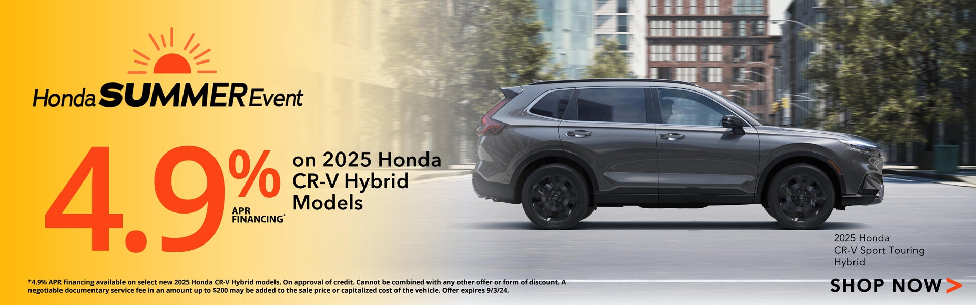 2025 Honda CR-V Hybrid APR Offer