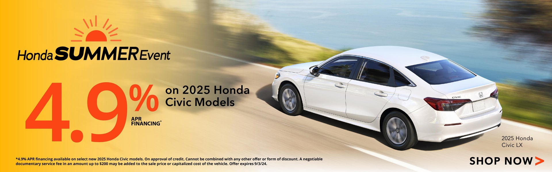 2025 Honda Civic APR Offer