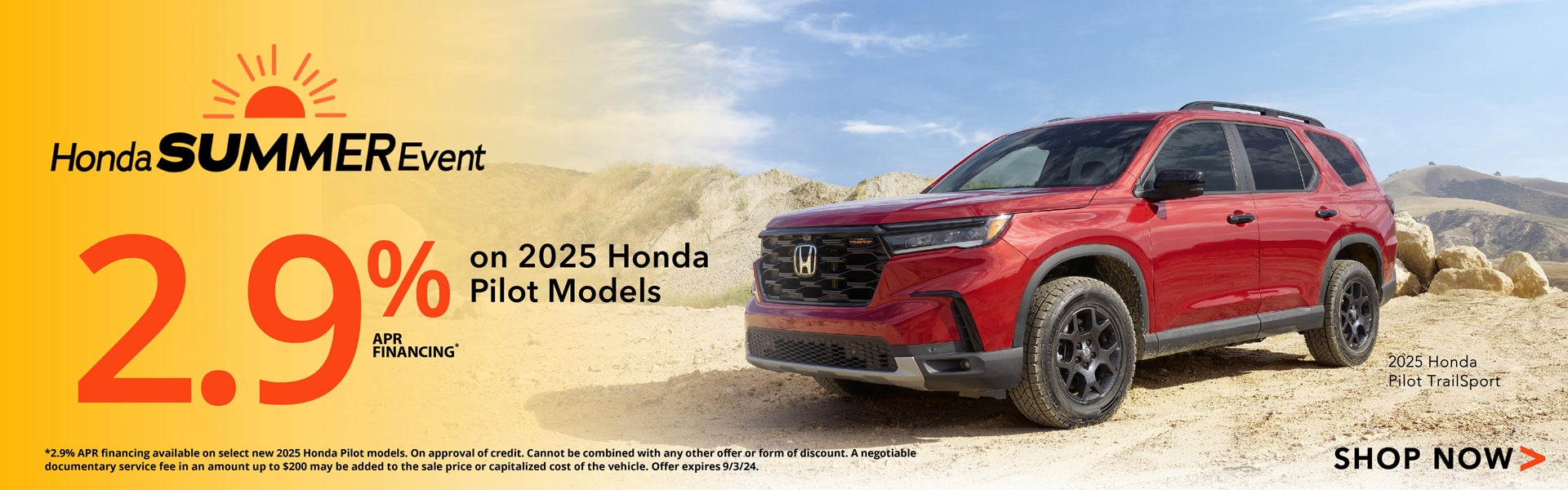 2025 Honda Pilot APR Offer