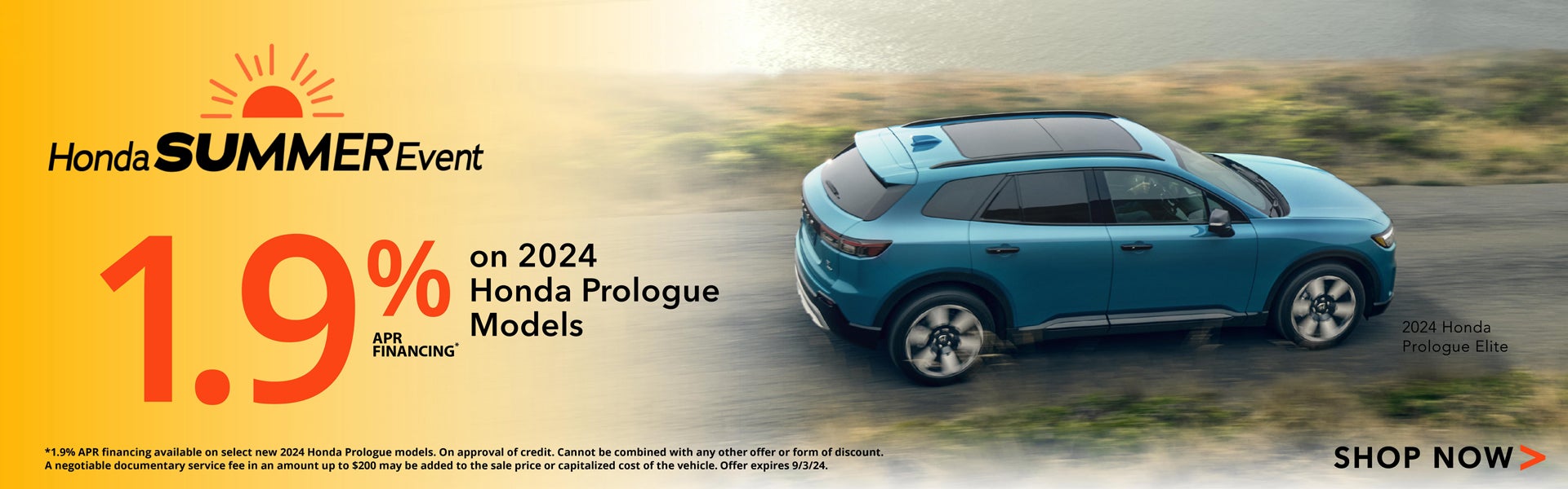 2024 Honda All-Electric Prologue APR Offer